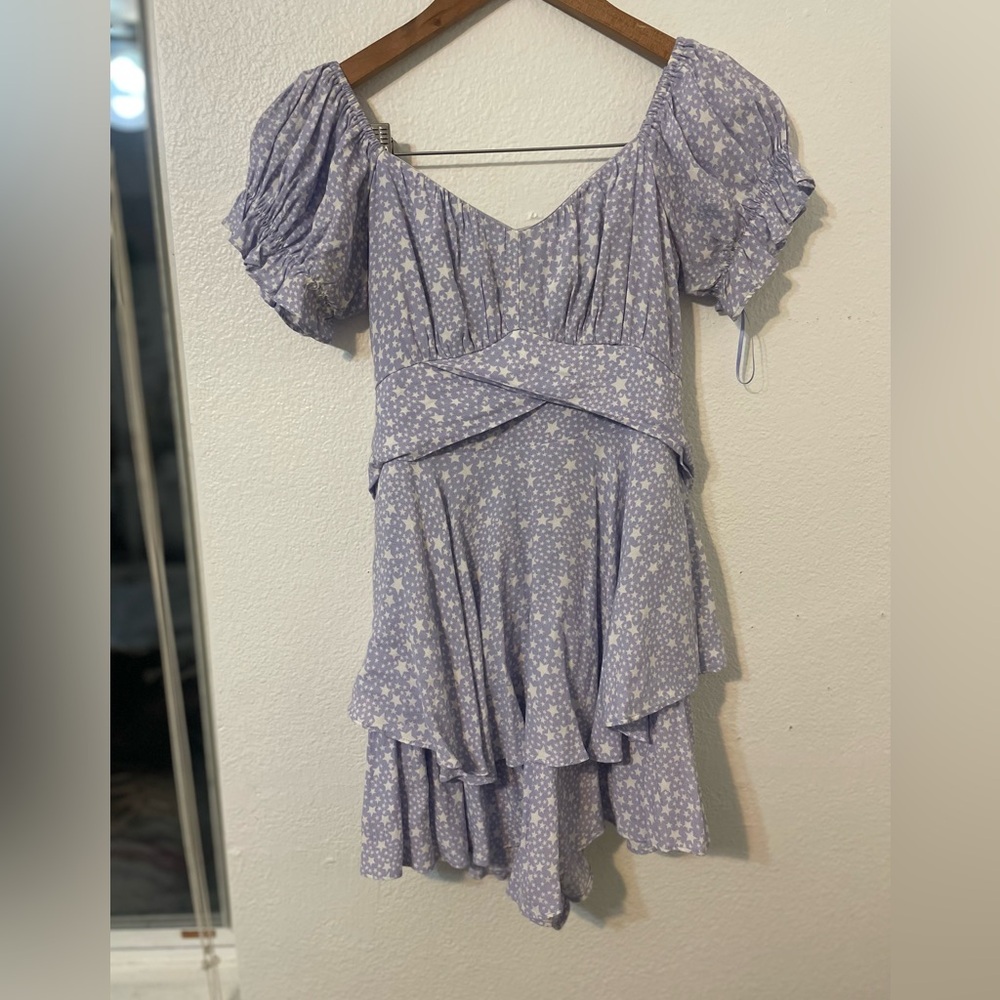 Purple stars romper